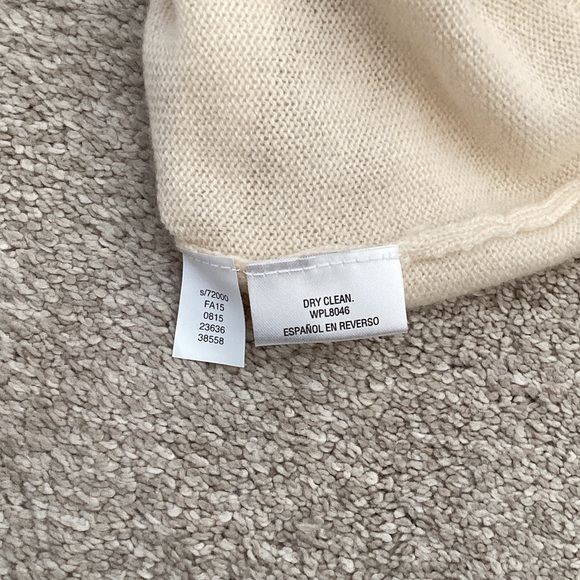 Charter Club Cream Crew Neck Sweater - Picture 5 of 5